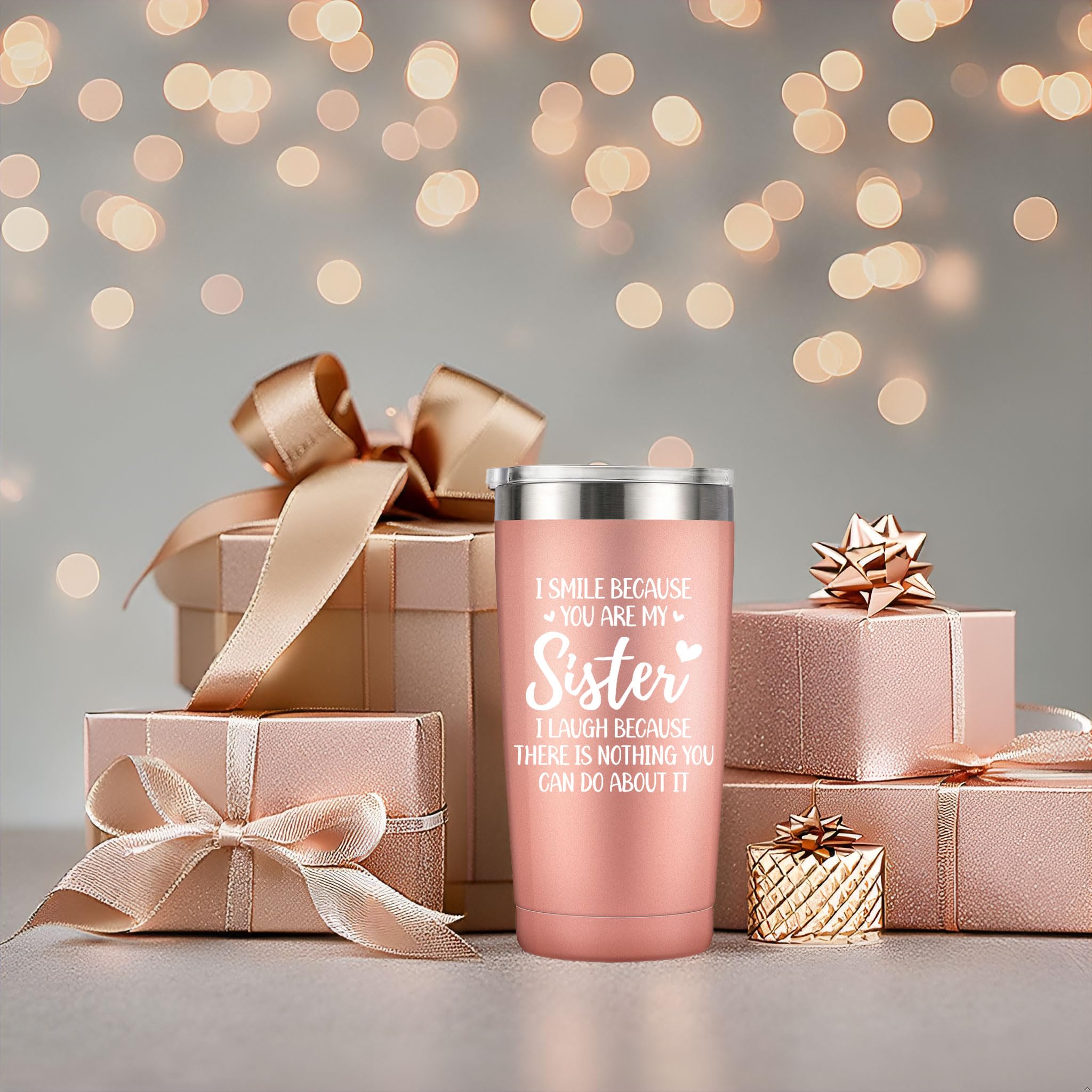 Regalo ideal MASGALACC 20 oz para hermanas con estilo