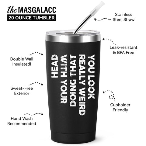 Vaso térmico MASGALACC incluye cepillo limpiador para limpieza sencilla.