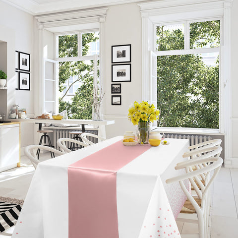Cinta satén Mashan rosa dorado para decorar la mesa en eventos especiales.