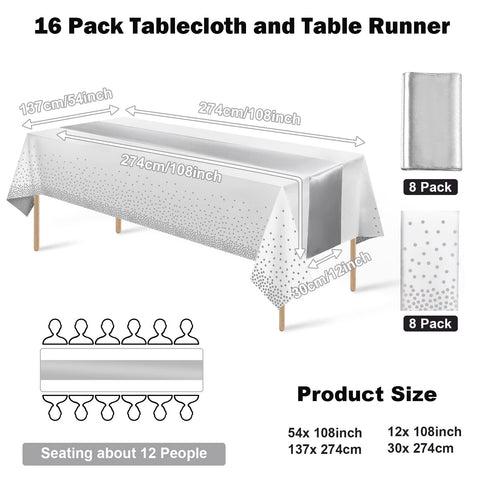 Runner satinado plateado de MASHAN aporta elegancia y facilita limpieza