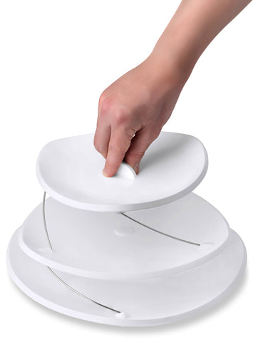Masirs bandeja para tarta plegable, presentación elegante en cualquier mesa.