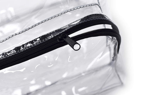 Masirs bolsa de almuerzo transparente, bolsillo para ID, acceso rápido en control de seguridad.