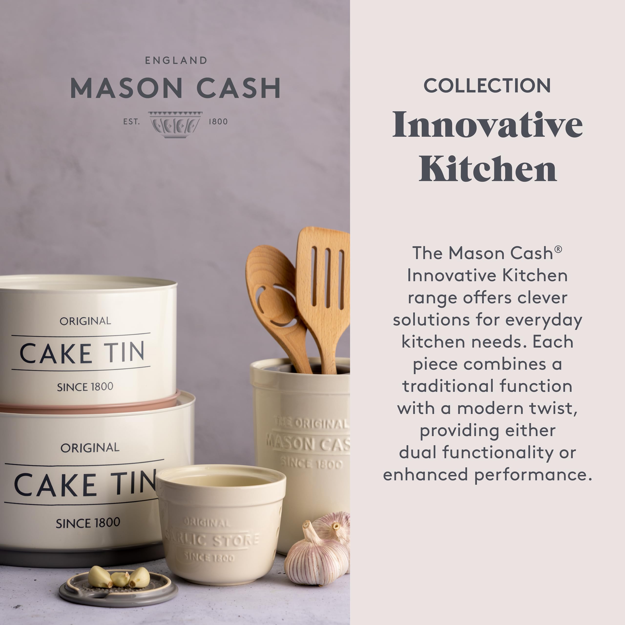 Mason Cash acabado blanco gris elegante para encimera