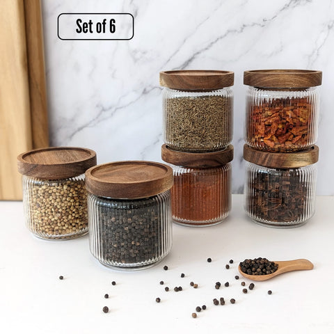 Mason & Fable: tapa de madera de acacia con sello de silicona para frescura