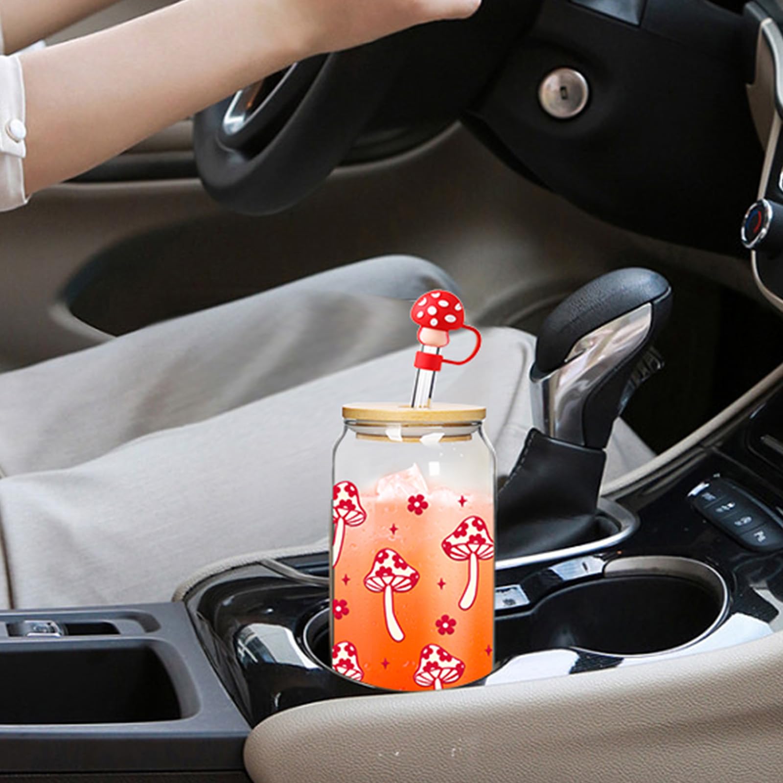 Conjunto Mason Life Coqueta con vaso y accesorios para fiestas.