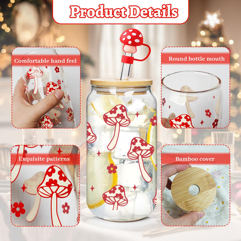 Pajilla de cristal Mason Life Coqueta incluida en el set.