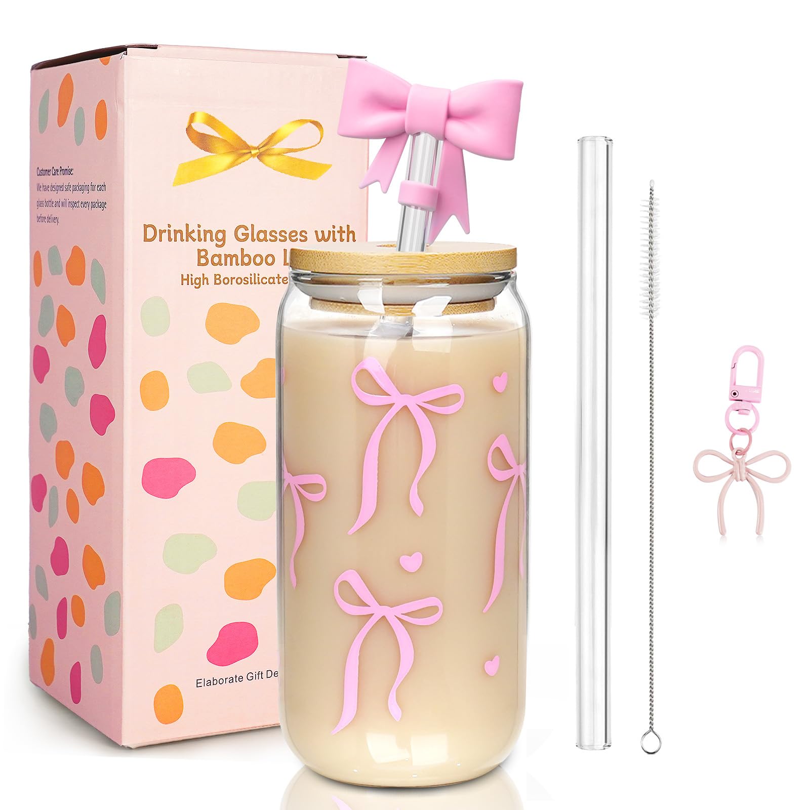 Vaso Mason Life Coqueta Rosa 18oz para bebidas frías y elegantes