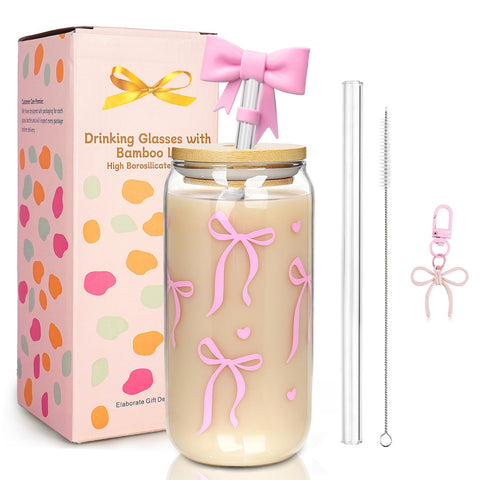 Vaso Mason Life Coqueta Rosa 18oz para bebidas frías y elegantes