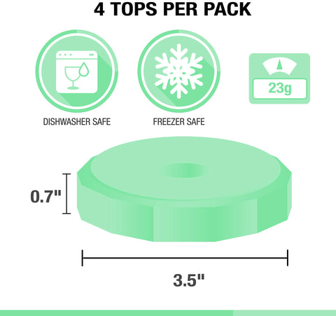 Masontops Tough Tops, compatibles con tarros Ball, ofrece reutilización y menor consumo de plástico.