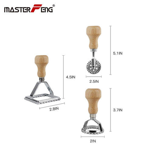 MASTER FENG cortador ravioli cuadrado para formas uniformes