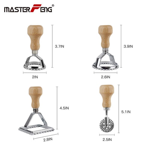MASTER FENG sellador de ravioli redondo 02: porciones homogéneas de masa.