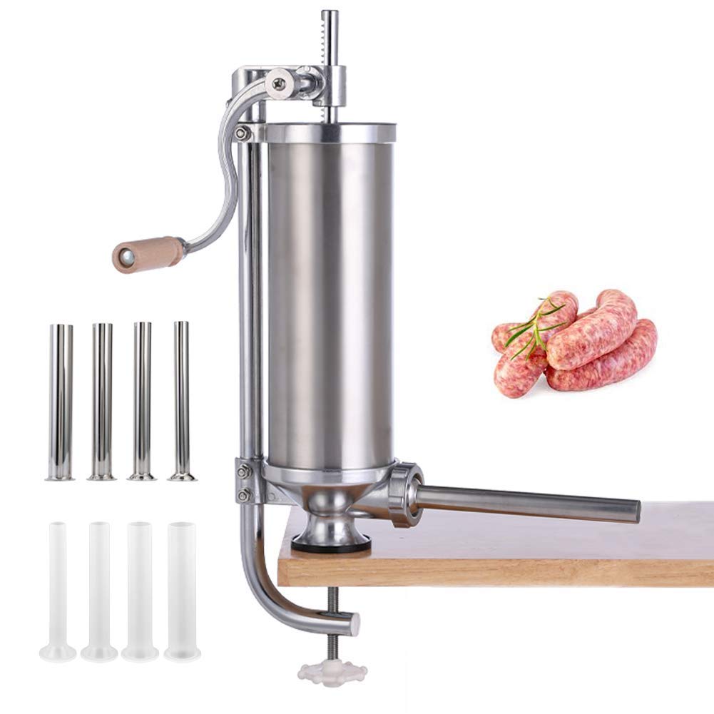 MASTER FENG relleno de salchichas vertical con 8 tubos para salchichas caseras