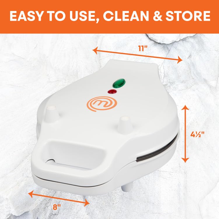 Cierre fácil de MasterChef Bubble Waffle Maker para cocción uniforme