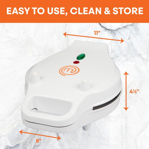 Cierre fácil de MasterChef Bubble Waffle Maker para cocción uniforme