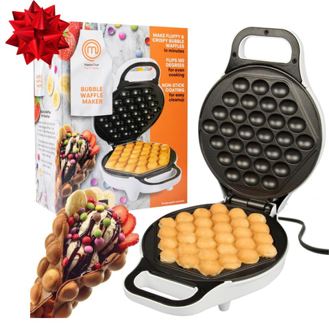 Uso doméstico de MasterChef Bubble Waffle Maker, perfecto para casa