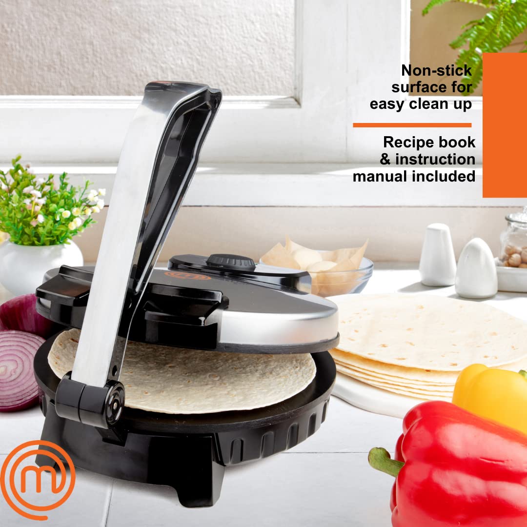 Diseño compacto de MasterChef para almacenamiento vertical y ahorro de espacio.