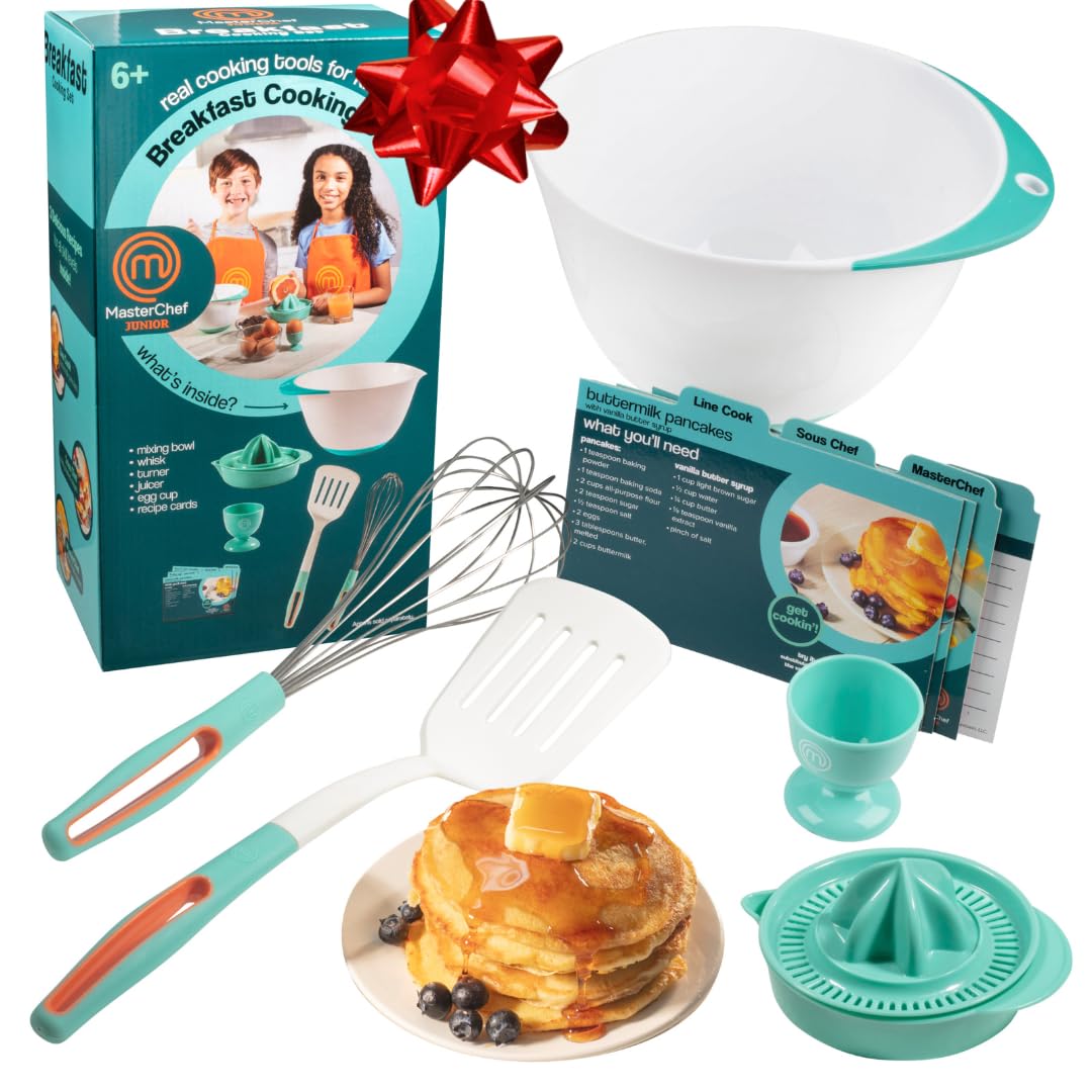 MasterChef Junior espatula para niños con agarre seguro para cocinar pancakes