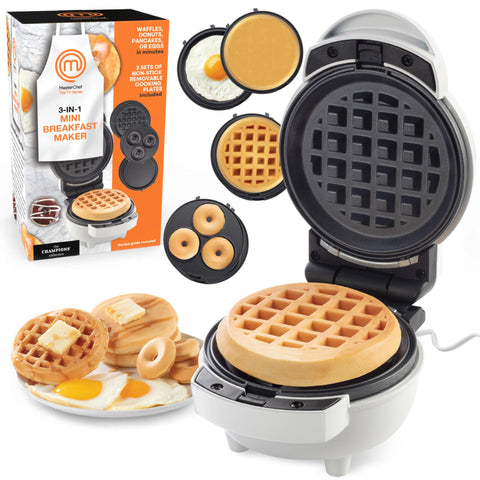 MasterChef Mini Desayuno 3-en-1 en la encimera facilita desayunos