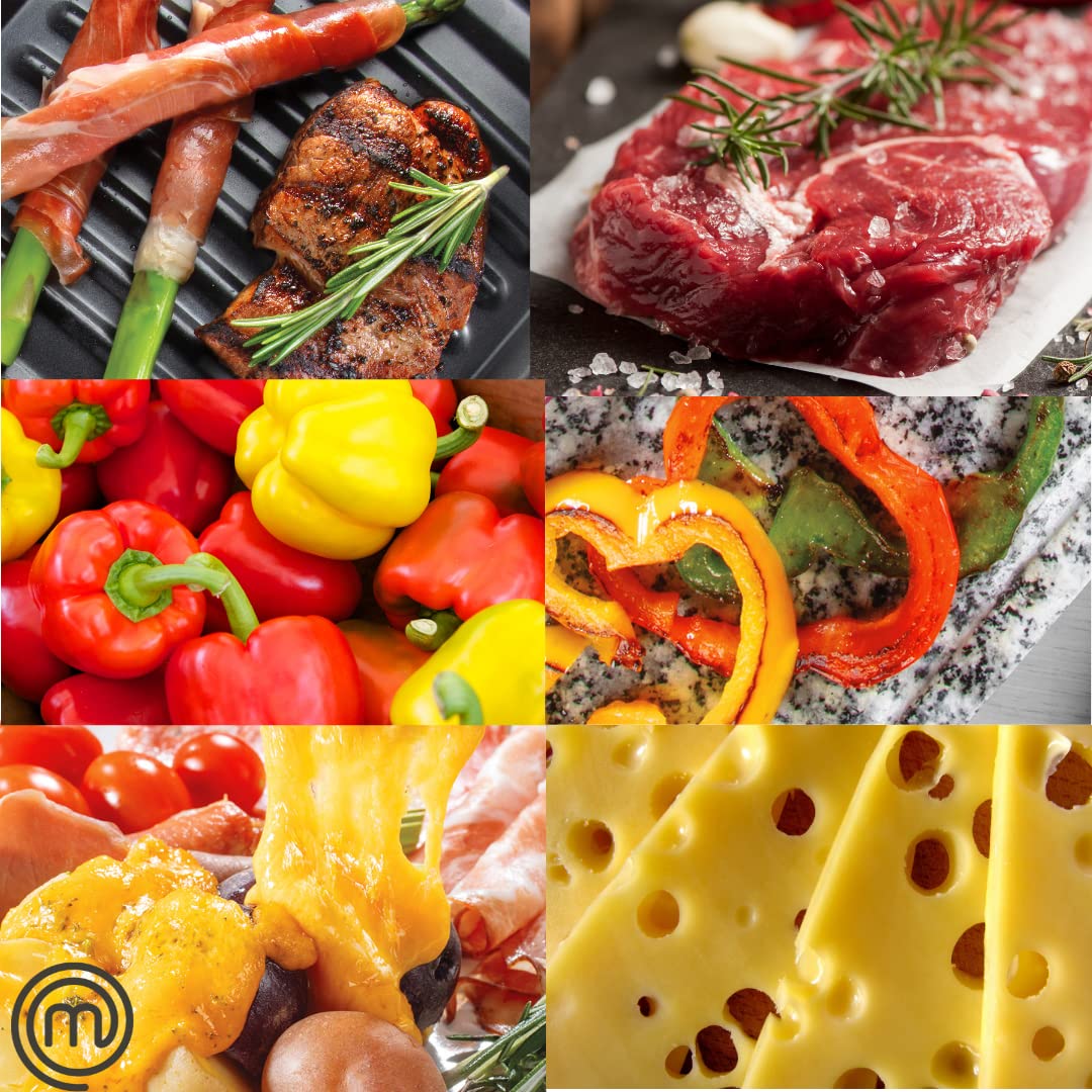 MasterChef Raclette eléctrica diseño compacto para uso en mesa