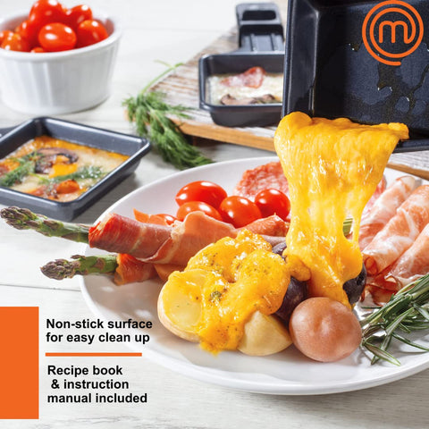 MasterChef Raclette eléctrica cocción sin humo para interiores
