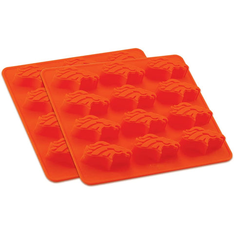 MasterPieces Fan Pans Denver Broncos: resistente al calor, apto para gelatina, chocolate y jabón