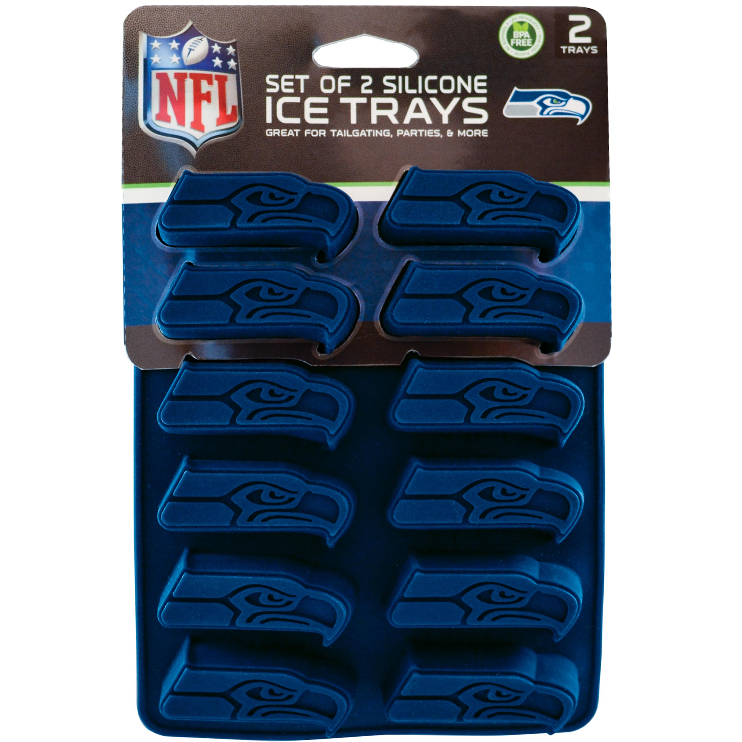 MasterPieces molde hielo Seattle Seahawks licenciado para bebidas temáticas