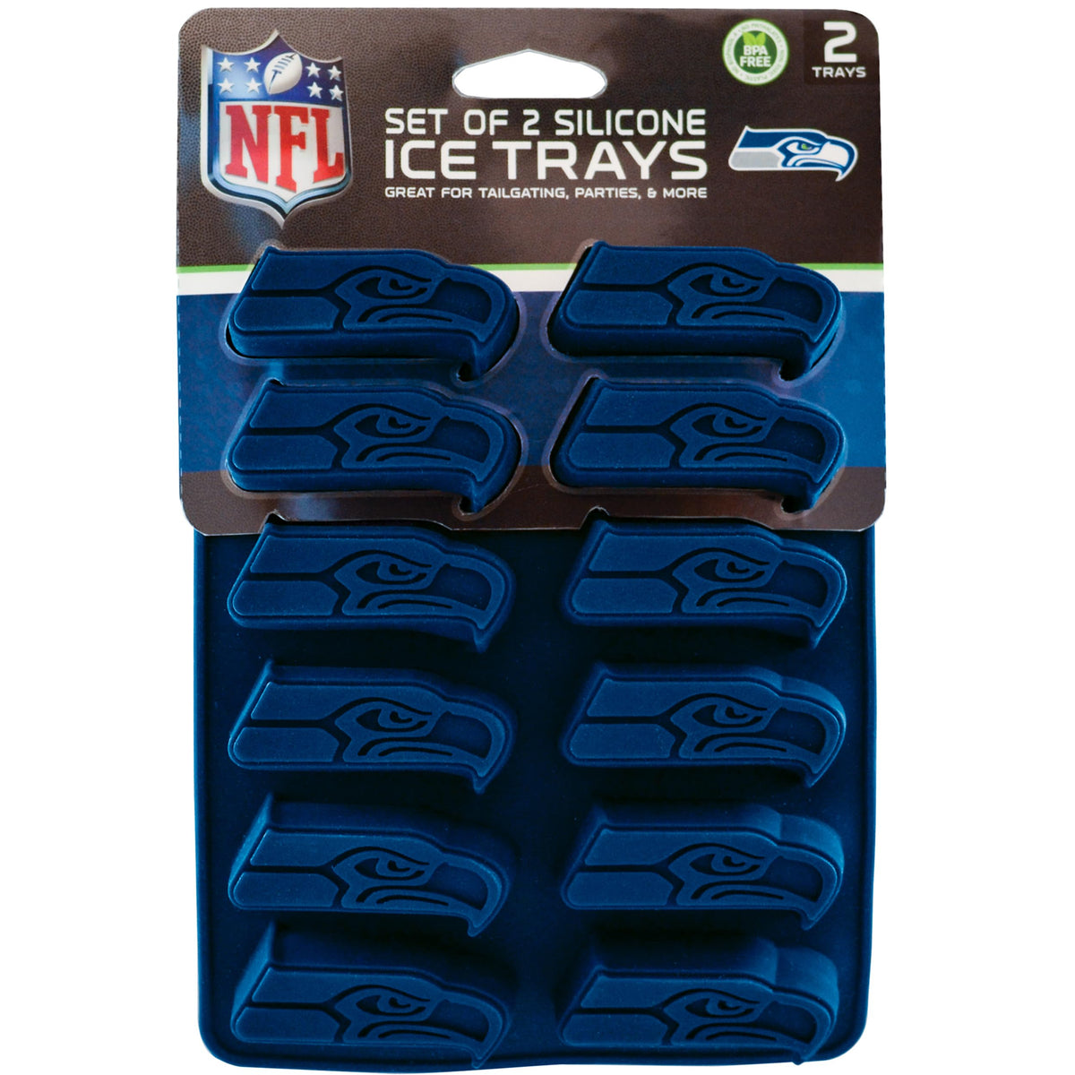 MasterPieces molde hielo Seattle Seahawks licenciado para bebidas temáticas