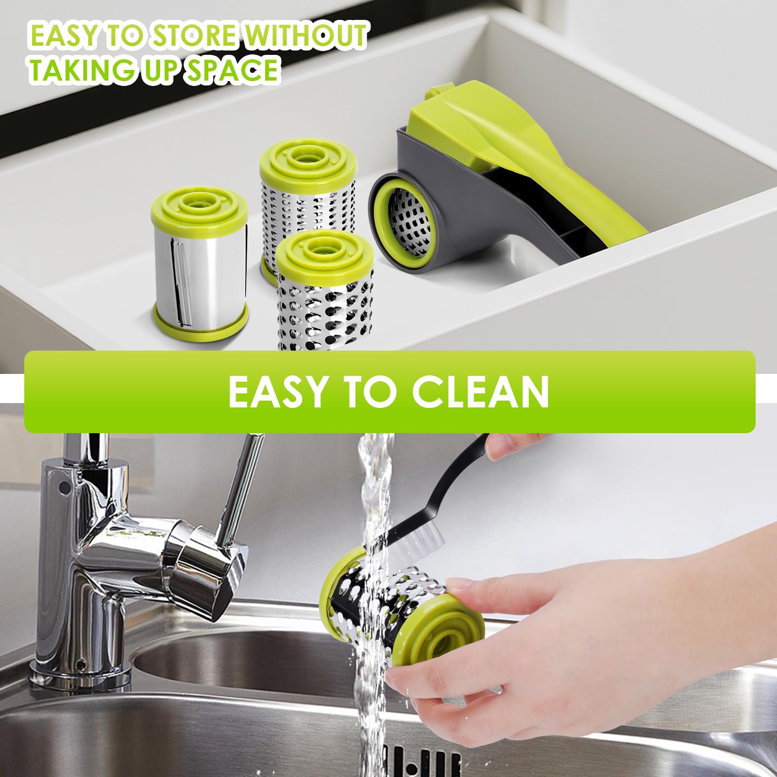 Rallador MASTERTOP compacto y portable para cocina.