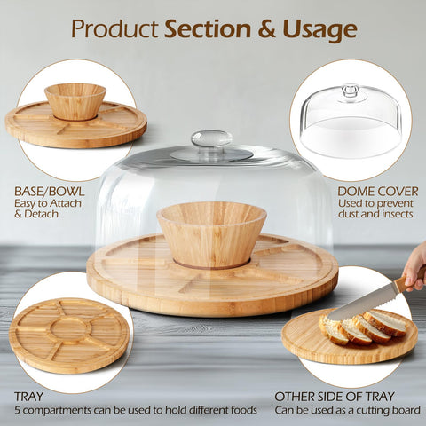 MASTERTOP cuenco ponche de madera ideal para bebidas en reuniones.