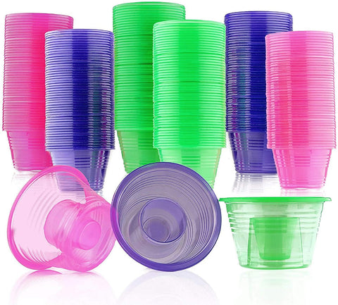 Vasos MATANA 150 neón pack para fiestas, coloridos y fáciles de usar.