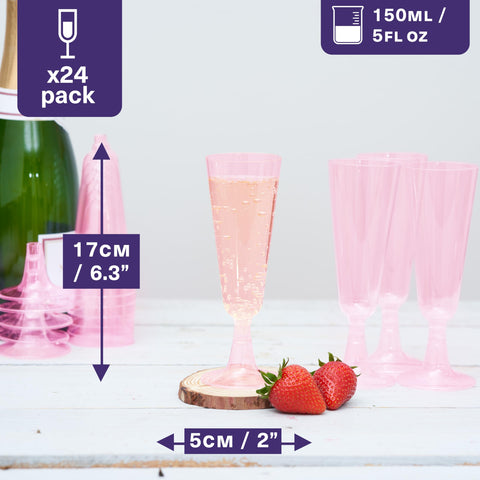 Copa MATANA rosa para bodas y celebraciones, añade toque festivo.