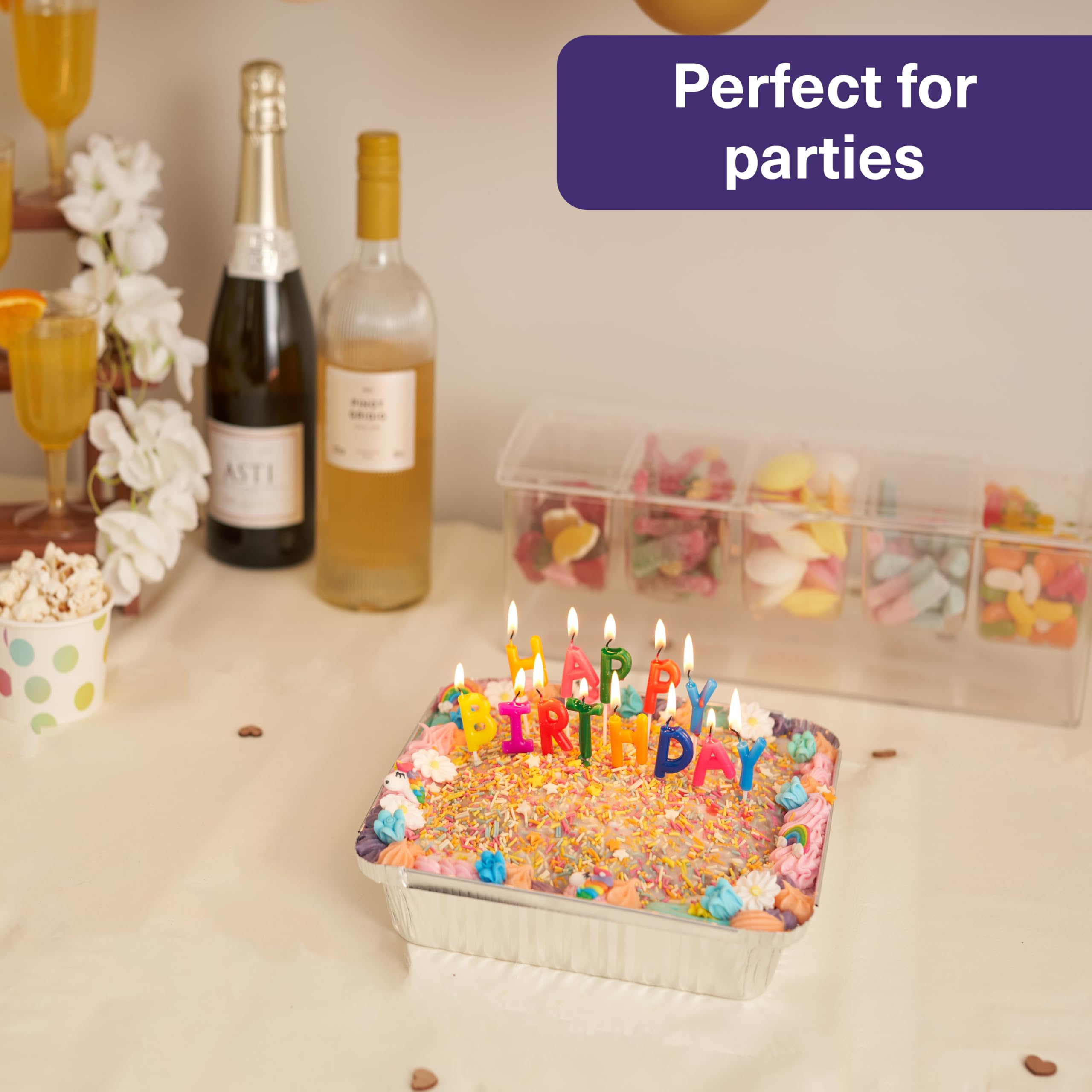 MATANA pack 25 bandejas 9x9 con tapas para catering