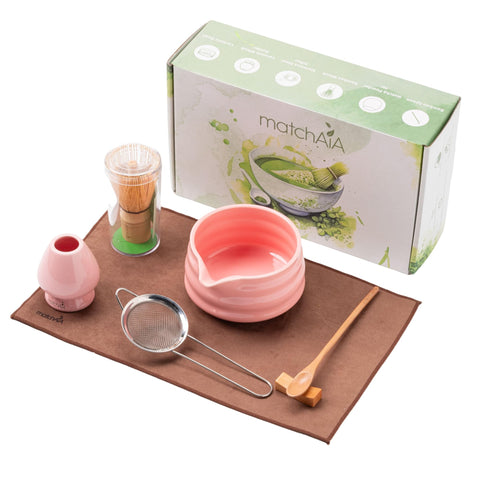 Conjunto MatchAiA Matcha: tazón cerámico para preparación suave.