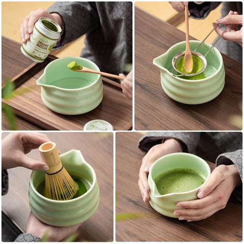 MatchAiA Matcha reposacucharas para organización tras la preparación