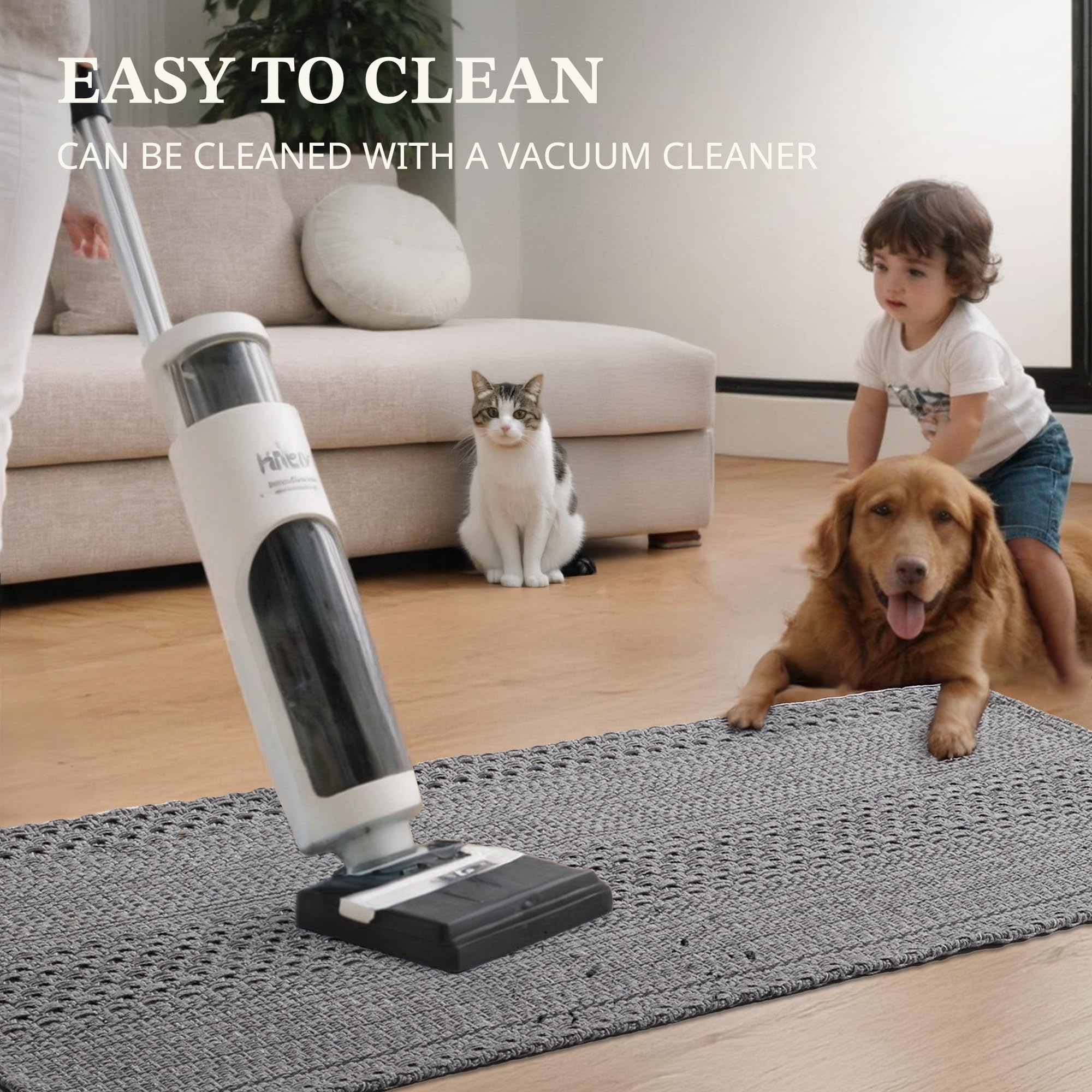 MatEssenz Apta para mascotas, resistente a manchas y pelusas.