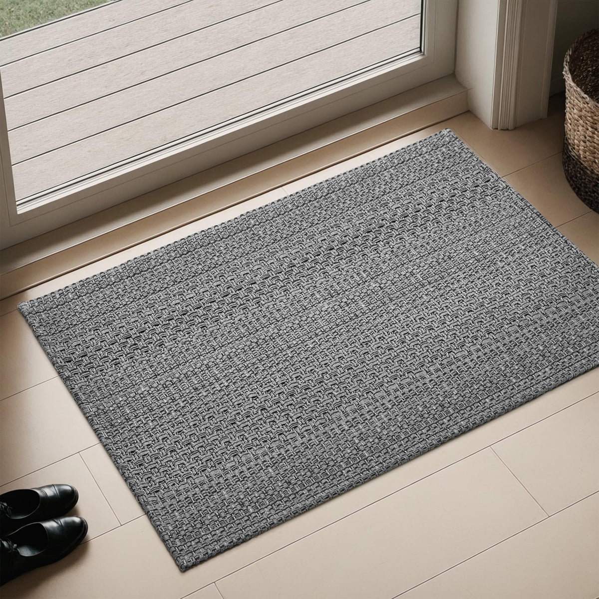 MatEssenz Alfombra de entrada 2x3, suave y antideslizante para entradas diarias.