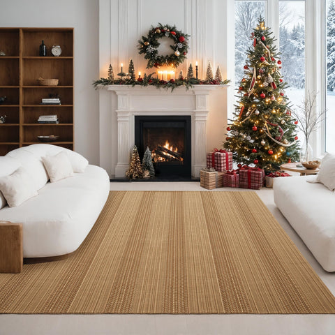MatEssenz alfombra salón bohemio 6x9, diseño elegante y suave para sala.