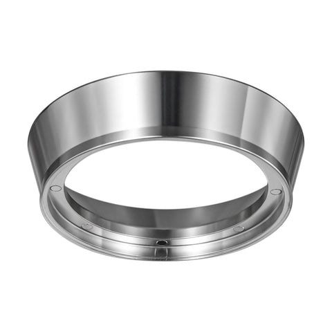 MATOW embudo de dosificación 54mm con imanes para colocación estable y limpia.
