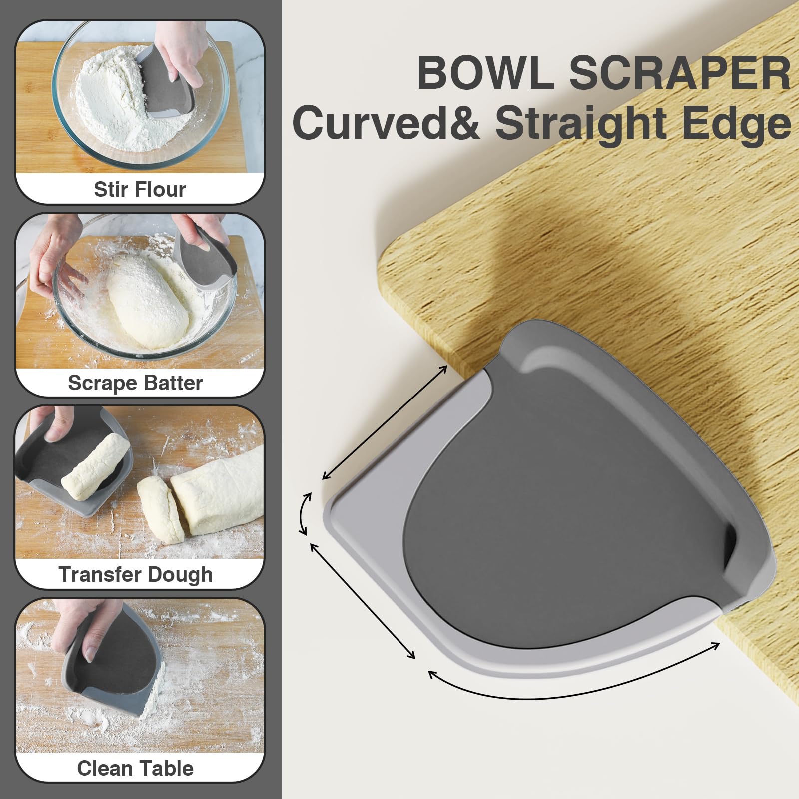 Matscover raspador-corte para pan y pizza para rebanar con facilidad