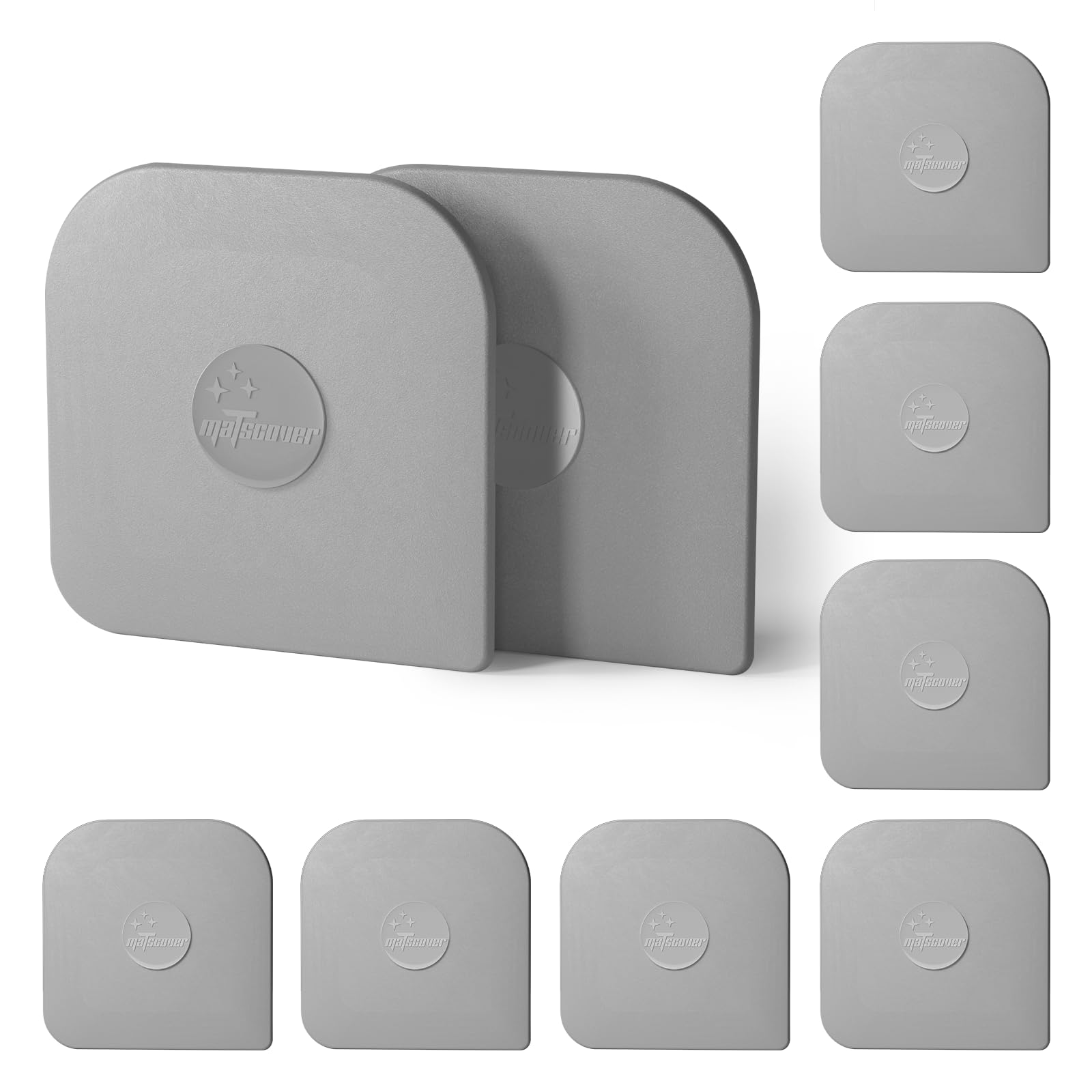 Raspador Matscover para sartenes, juego de 10 piezas, limpieza sin rayar.