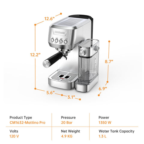 MAttinata accesorio tamper 51mm para una extracción consistente