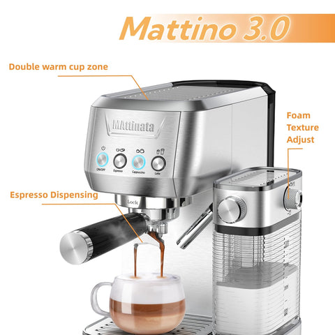 MAttinata sistema espuma leche automático para cafés con crema suave