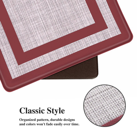 Mattitude Alfombra cocina antifatiga, vista lateral, base antideslizante para mayor seguridad.