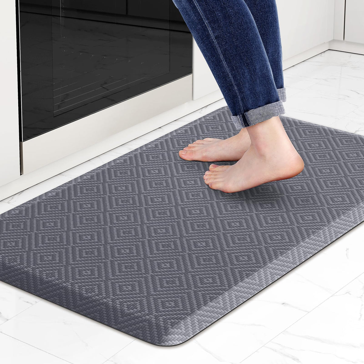 Mattitude alfombrilla cocina antifatiga gris para mayor comodidad