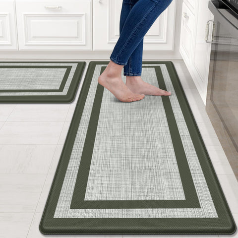 Mattitude: alfombrilla de cocina verde para uso diario y comodidad en la cocina