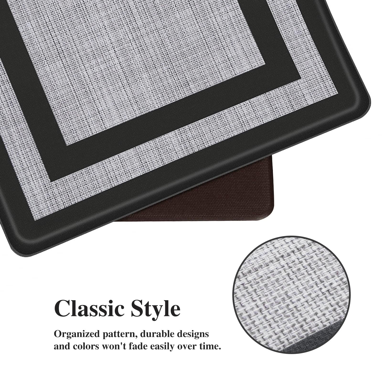 Mattitude alfombrilla antideslizante para piso de cocina con agarre seguro.