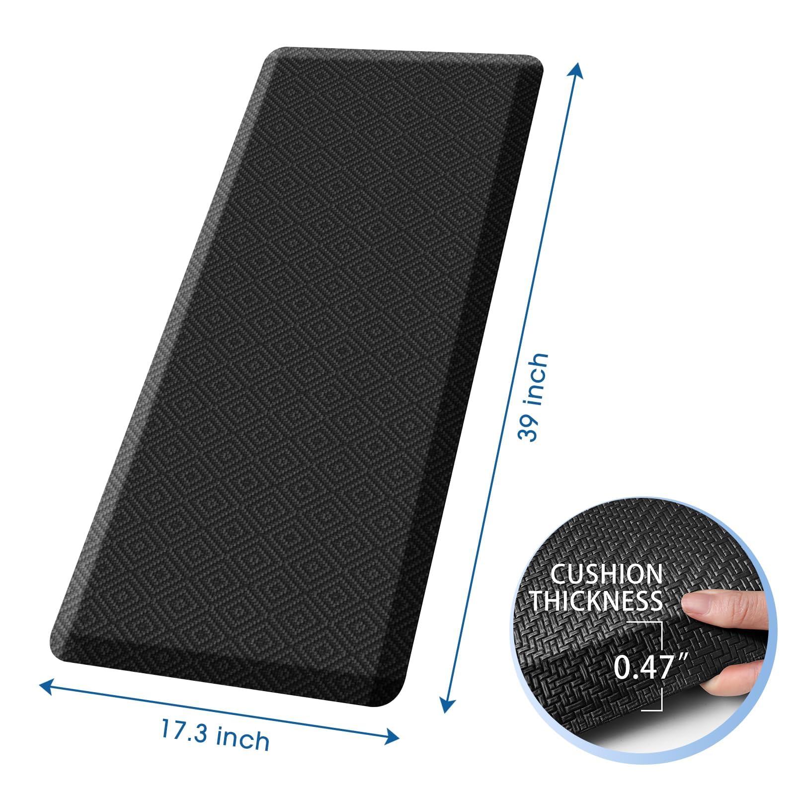 Mattitude alfombra antiresbaladiza para cocina, superficie impermeable para lavado diario.