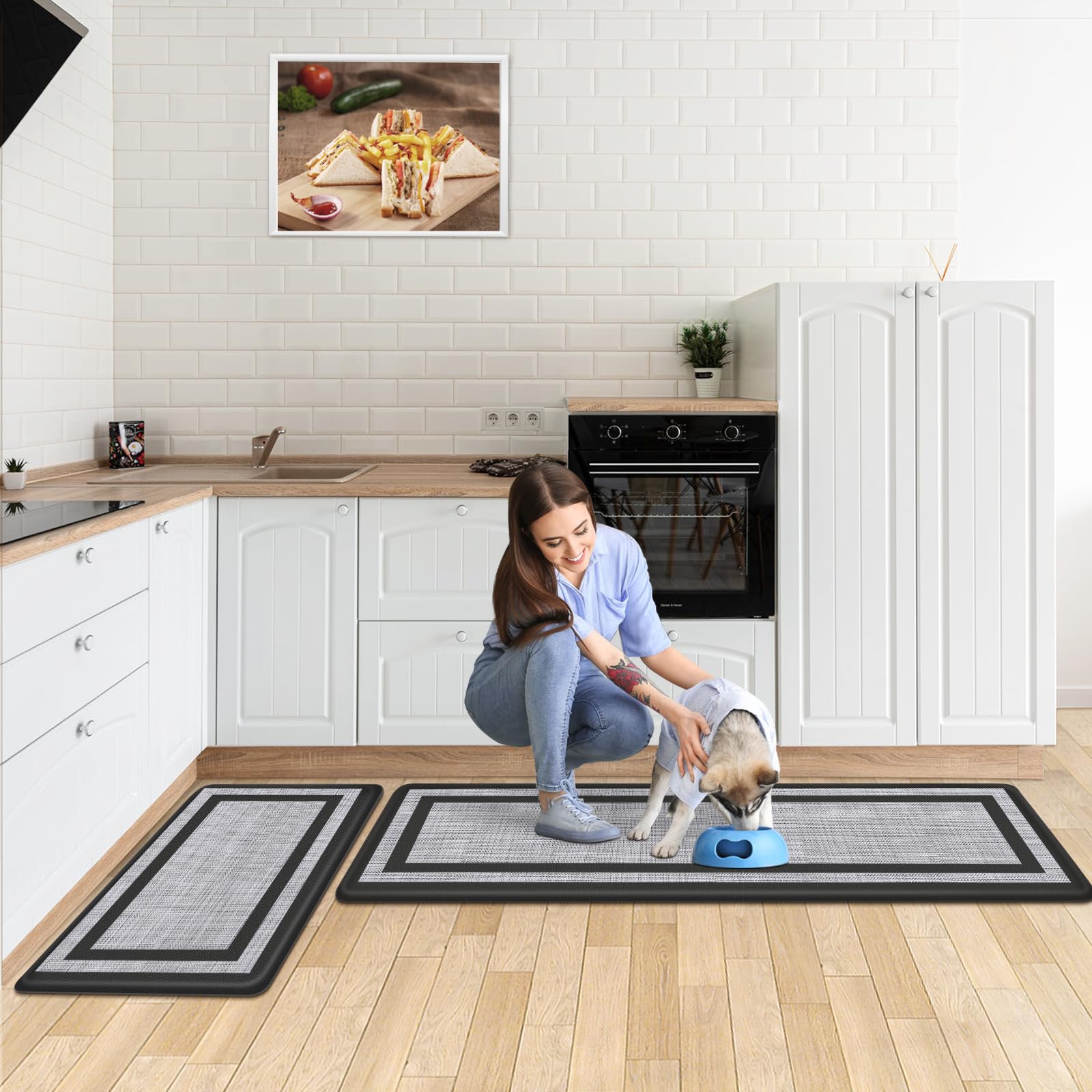 Ideal para cocina, oficina o lavandería, proporcionando confort y protección del piso.