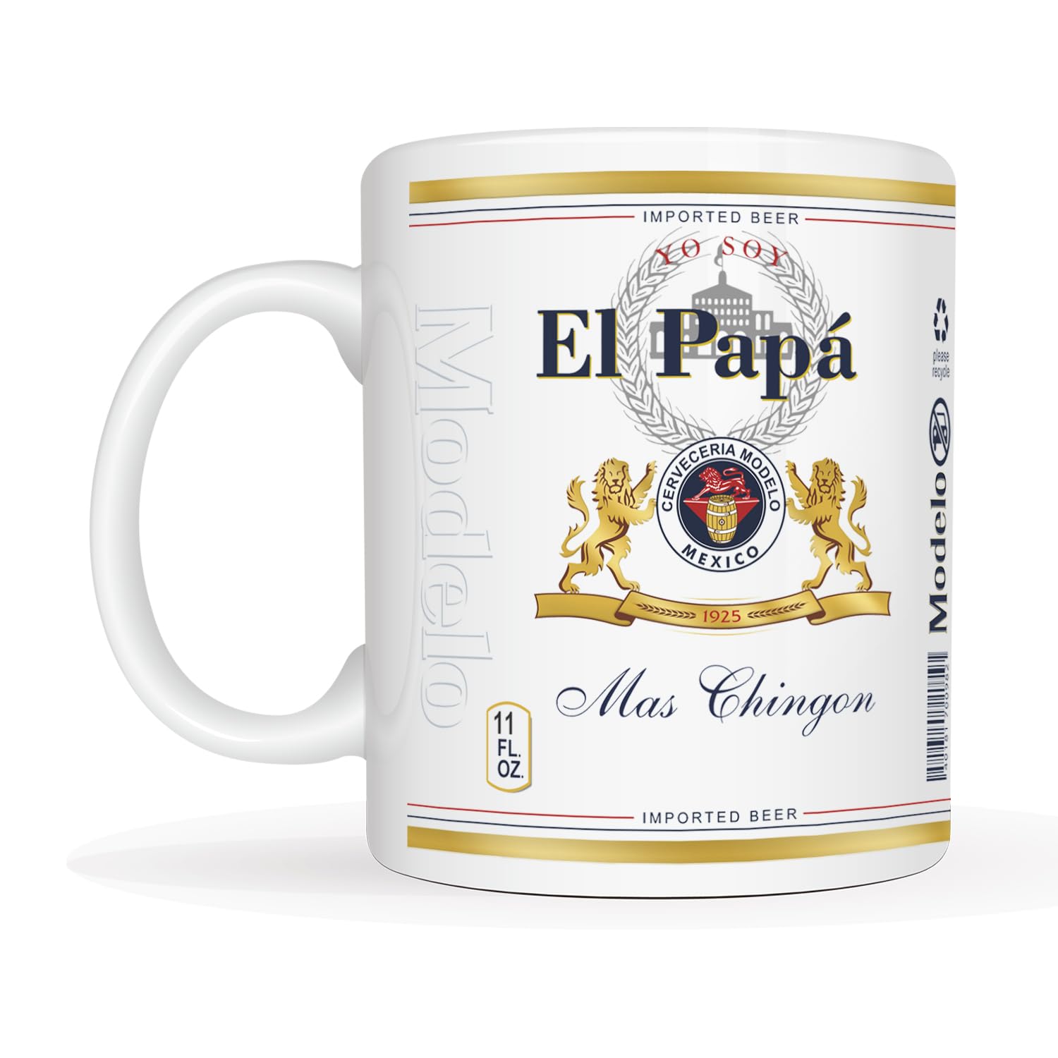 MAUAG El Papa El Mas Chingon, detalle de impresión, diseño duradero.