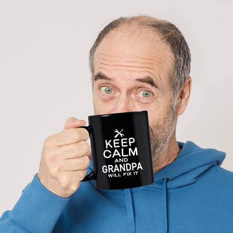 Taza Maustic para Abuelo con impresión a dos caras, duradera.